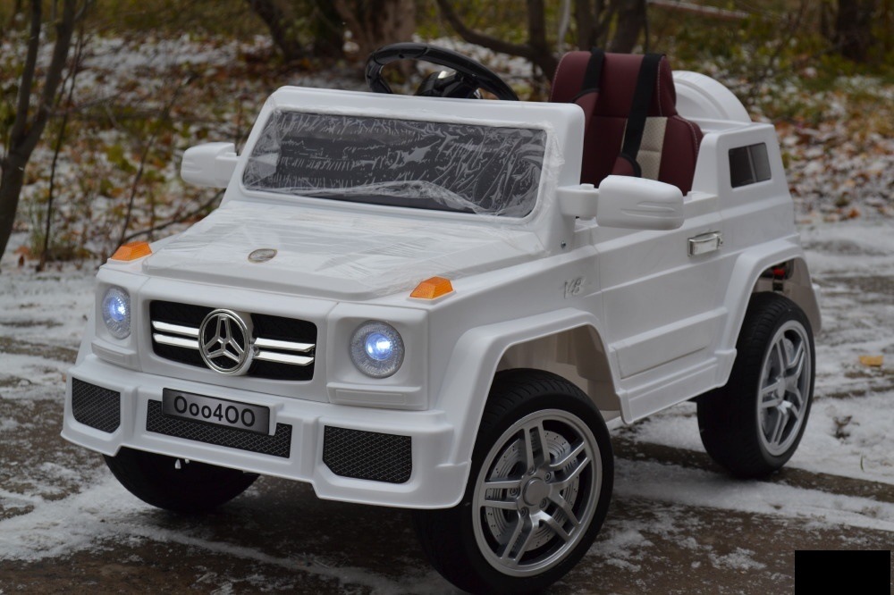 Детский электромобиль RiverToys Mercedes-Benz O004OO VIP (белый) - фото5