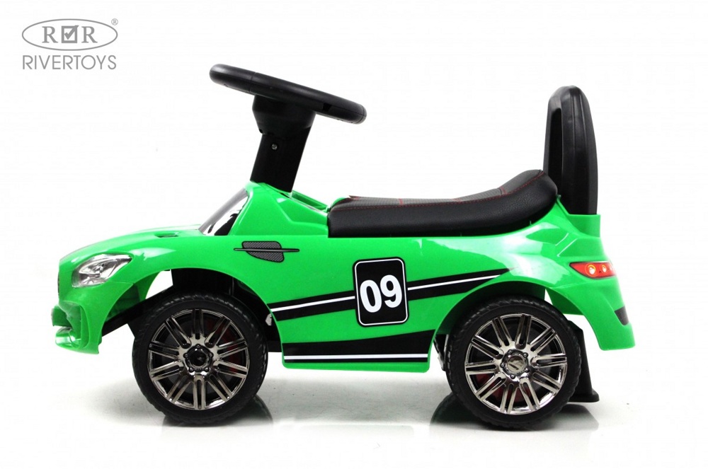 Детский толокар RiverToys L001LL-A (зеленый) Mercedes - фото2