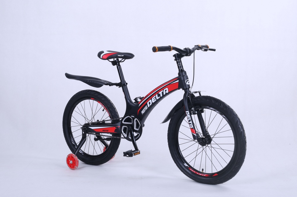 Детский велосипед Delta Prestige Maxx 20 2022 (черный/красный) спицы, магниевая рама