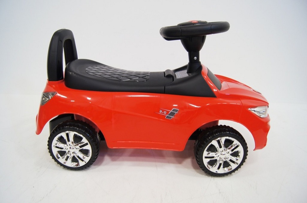 Детская машинка-каталка, толокар RiverToys BMW JY-Z01B (красный/черный) - фото4