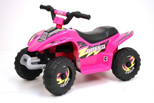 Детский электромобиль квадроцикл RiverToys H001HH (розовый)