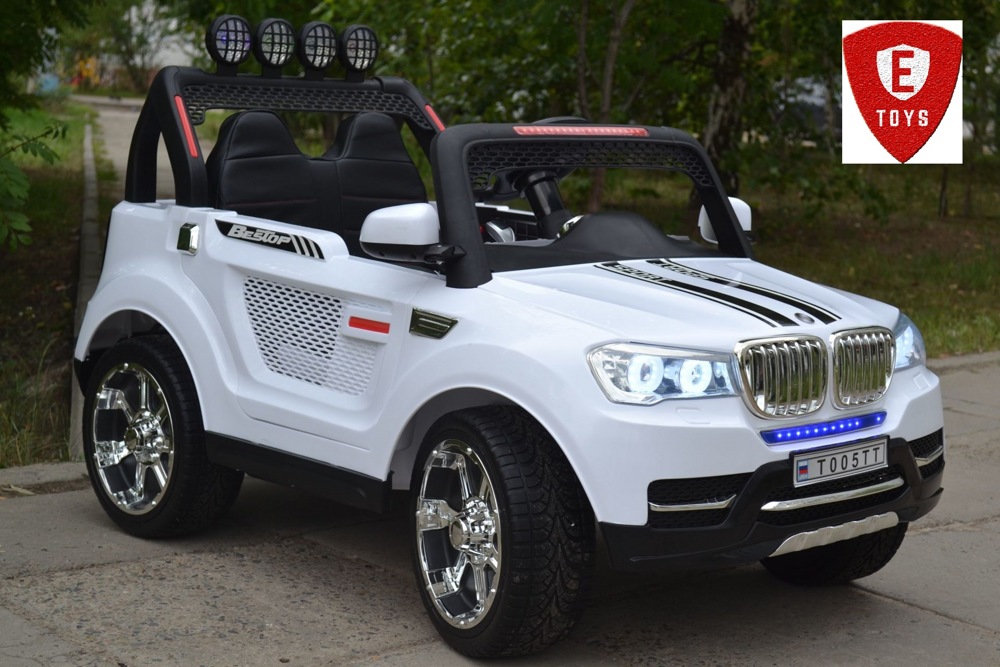 Детский электромобиль Electric Toys BMW X5 Lux 12V (белый) 4WD - фото3