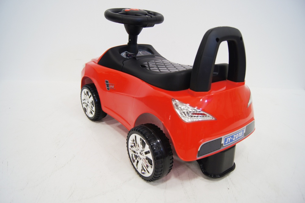 Детская машинка-каталка, толокар RiverToys BMW JY-Z01B (красный/черный) - фото6