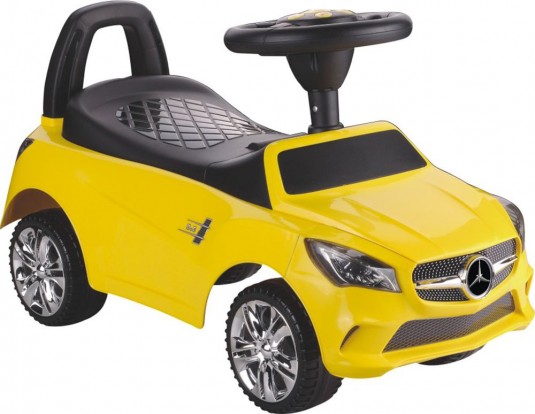 Детская машинка-каталка, толокар RiverToys Mercedes-Benz JY-Z01C (желтый/черный)