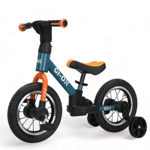 Беговел-велосипед Bubago GI-ON BG111-1 (графит/оранжевый) - фото