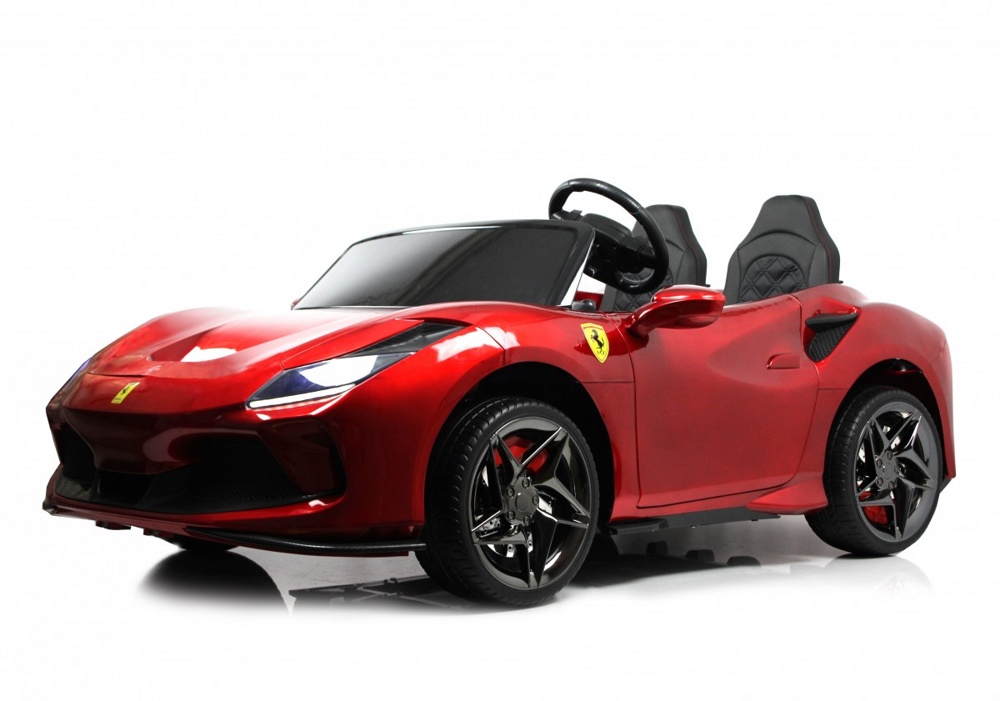 Детский электромобиль RiverToys F111FF (красный глянец) Ferrari Двухместный