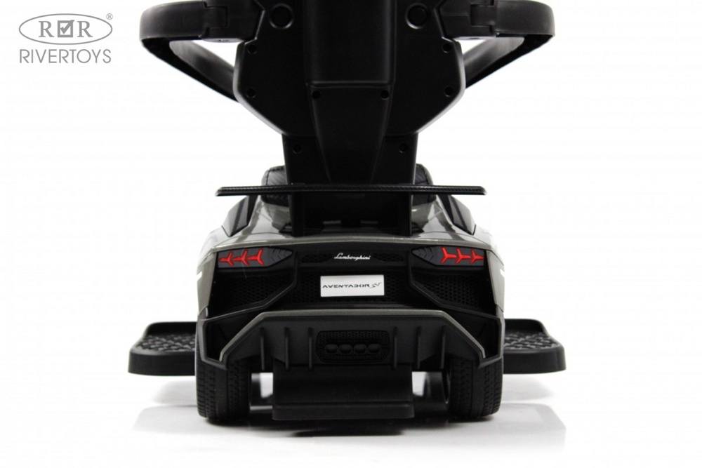 Детский толокар RiverToys M555MM-M (чёрный) Lamborghini Aventador SV - фото5