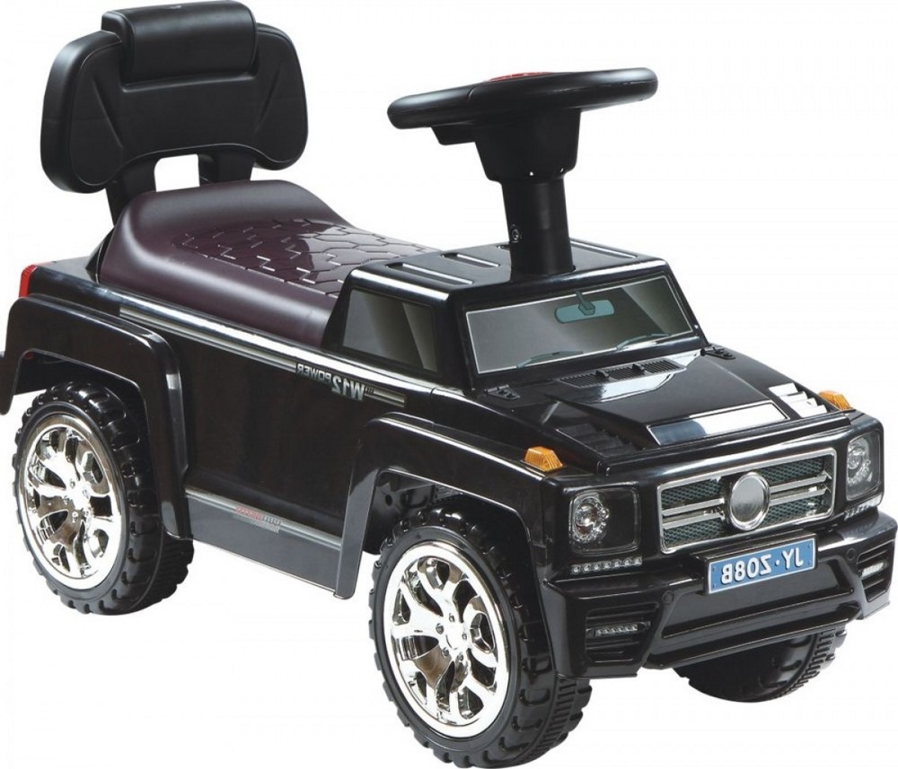 Детская машинка-каталка толокар RiverToys Mercedes-Benz JYZ-09B (черный)