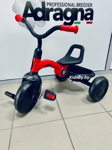 Детский трехколесный велосипед QPlay LH509R (красный) складной - фото