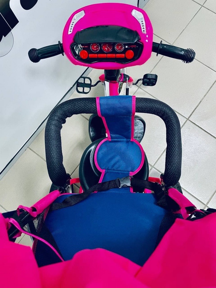 Трехколесный велосипед TRIKE Formula 3 FA3P 2019 (розовый) с фарой - фото3