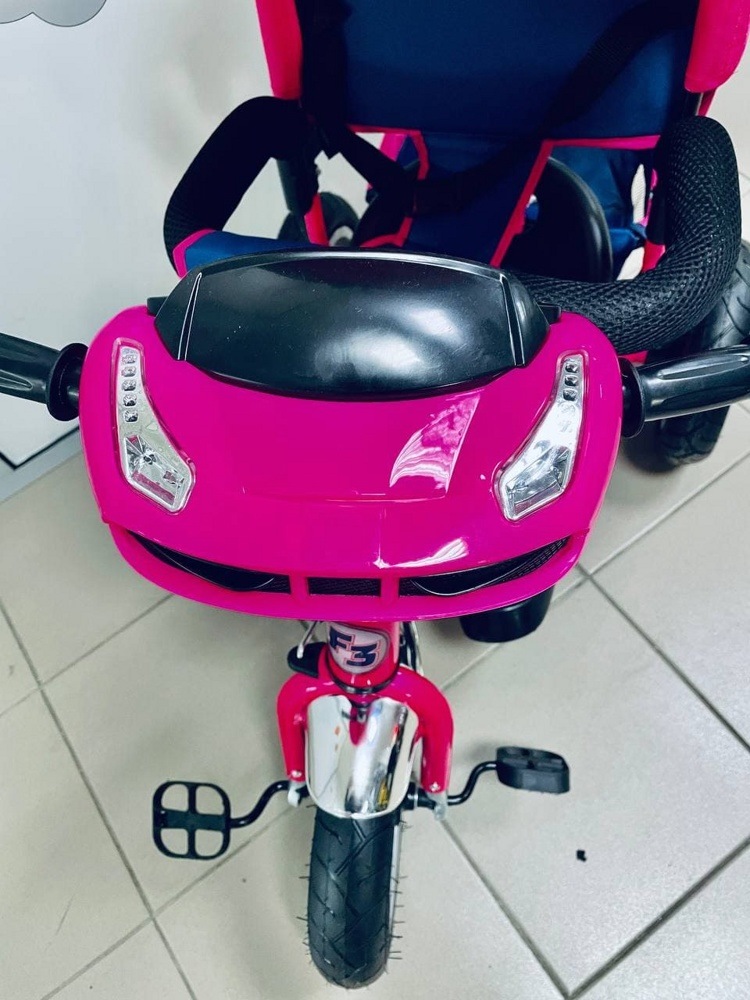 Трехколесный велосипед TRIKE Formula 3 FA3P 2019 (розовый) с фарой - фото4