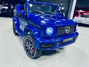 Детский электромобиль RiverToys Mercedes-Benz G63 O777OO (синий глянец) Лицензия - фото