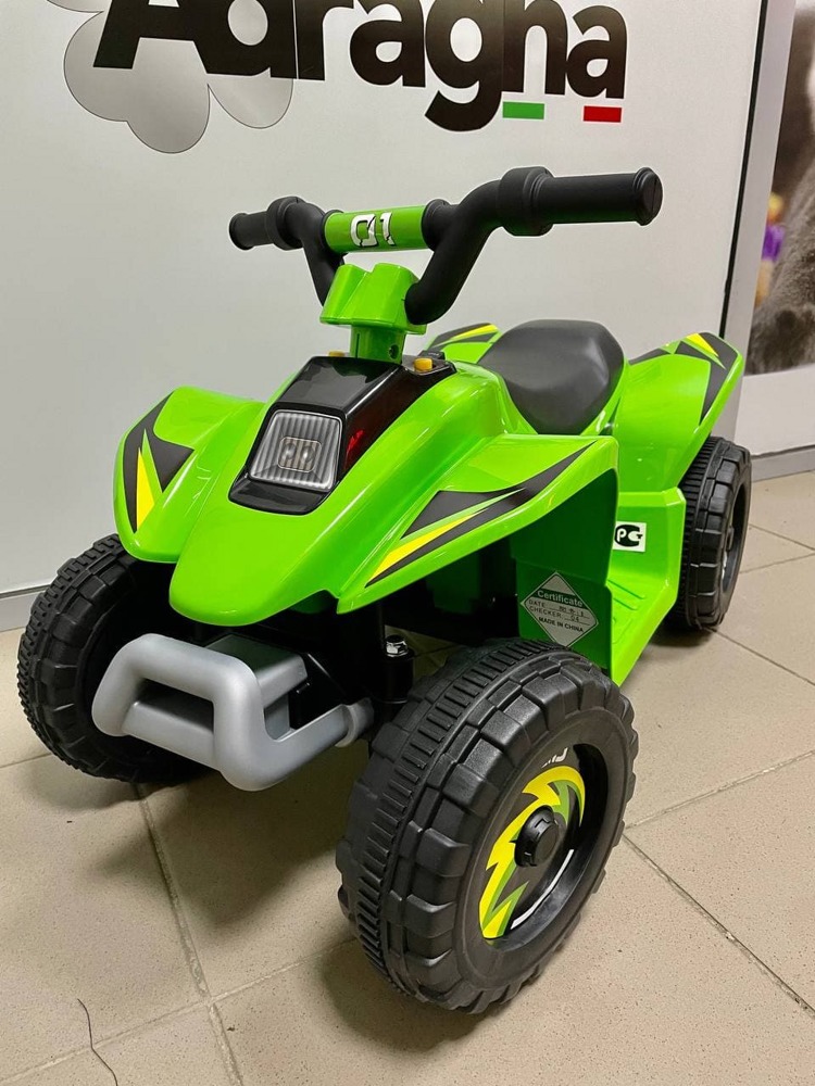 Детский электромобиль квадроцикл RiverToys H001HH (зеленый)