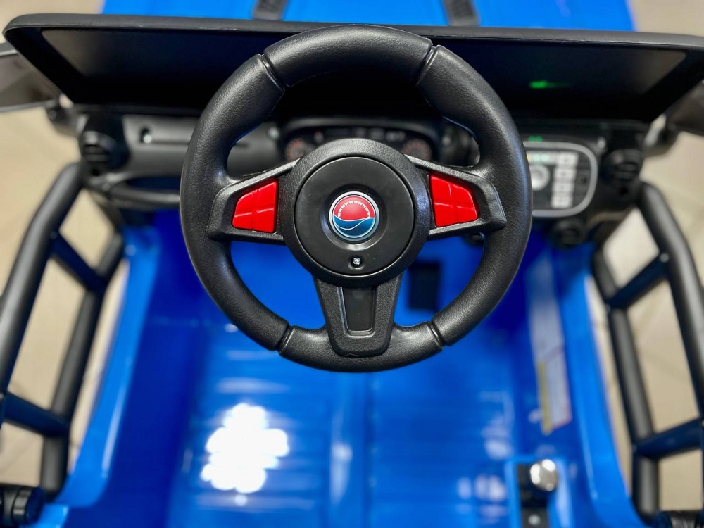 Детский электромобиль RiverToys T222TT 4WD (синий) Jeep Полноприводный - фото3