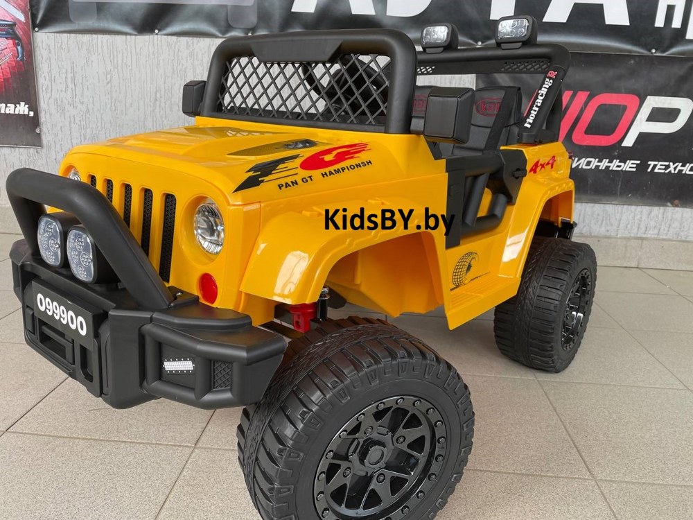 Детский электромобиль RiverToys O999OO (желтый) Jeep