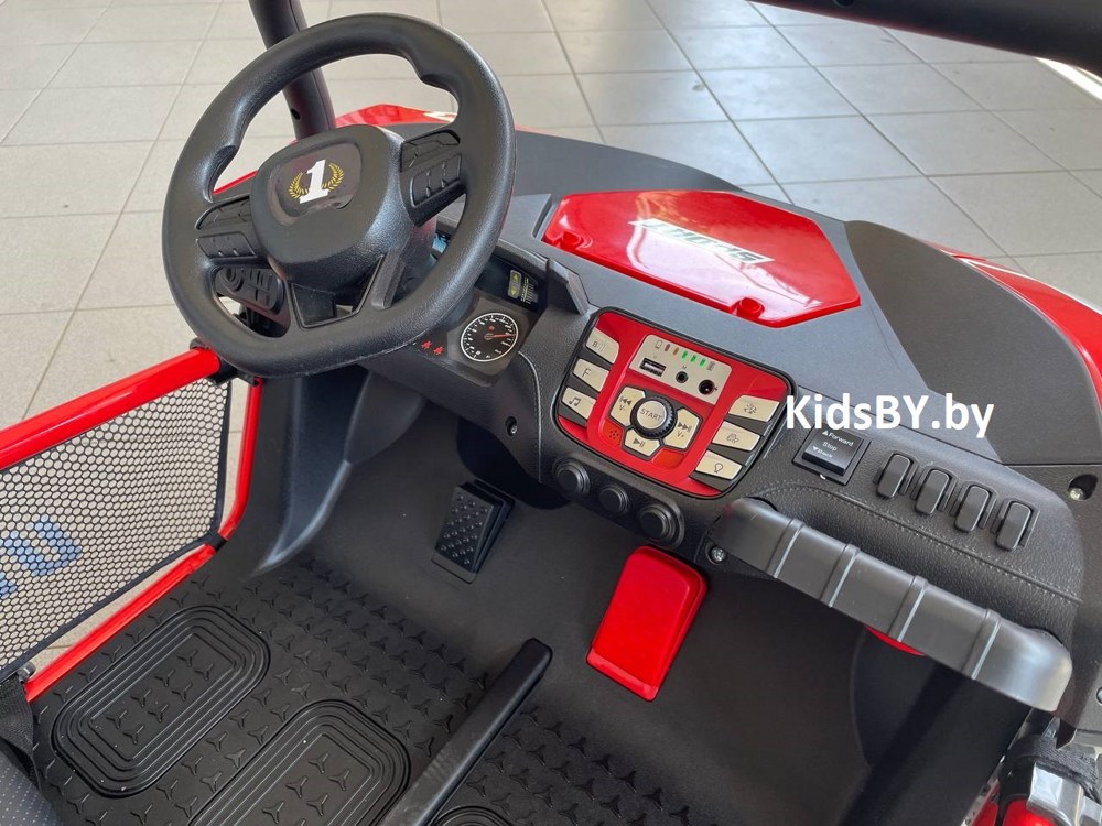 Детский электромобиль Baby Driver Buggy арт. T111 (красный) Двухместный - фото2