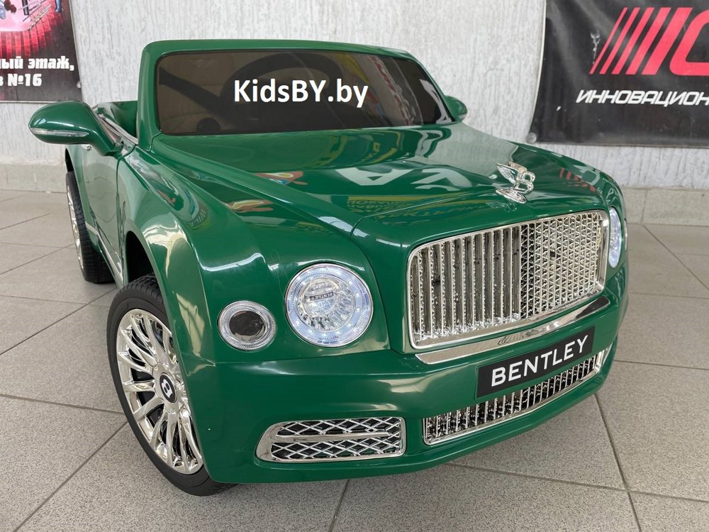 Детский электромобиль RiverToys Bentley Mulsanne JE1006 (зеленый) Лицензия
