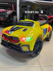 Детский толокар RiverToys F003FF (желтый) BMW - фото