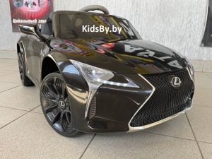 Детский электромобиль RiverToys Lexus LC500 JE1618 (черный) лицензия - фото