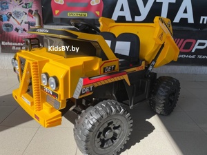 Детский электромобиль RiverToys K111AM (желтый) Двухместный, полноприводный - фото