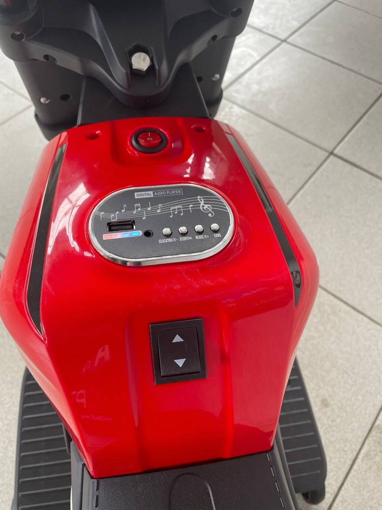 Детский электромобиль, мотоцикл Igro TD BLF-819R (красный) - фото3