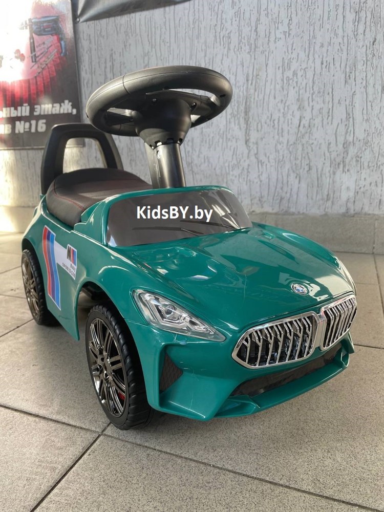 Детский толокар RiverToys L001LL-B (зеленый) BMW