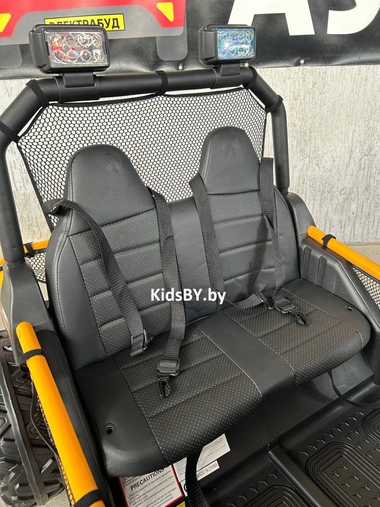 Детский электромобиль Baby Driver Buggy арт. T111 (желтый) Двухместный - фото4
