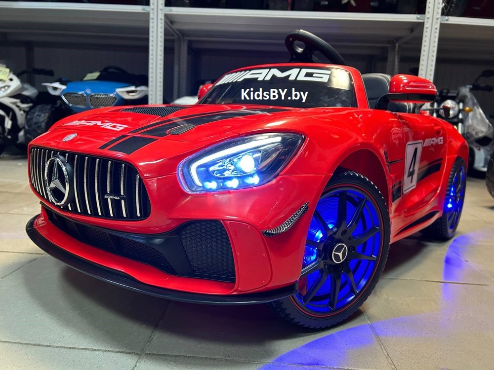 Детский электромобиль RiverToys Mercedes-Benz GT4 A007AA (красный) Лицензия