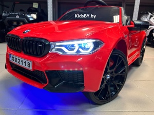 Детский электромобиль RiverToys BMW M5 A555MP (красный) Лицензия - фото