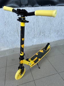Самокат BelAshimi Scooter PE2015 (жёлтый) Складной - фото
