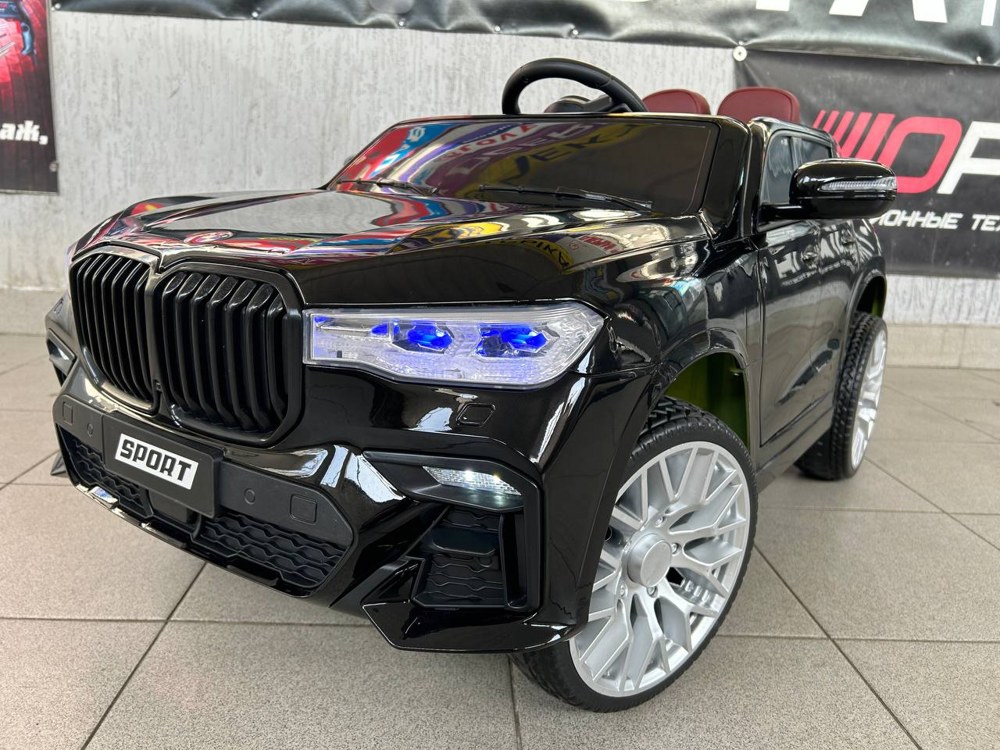 Детский электромобиль Baby Driver BMW X7 арт. B222 (чёрный глянец) Полноприводный