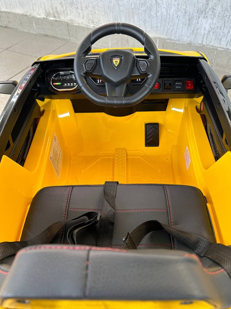 Детский электромобиль Baby Driver Lamborghini арт. L111 (жёлтый) Lamborghini - фото4