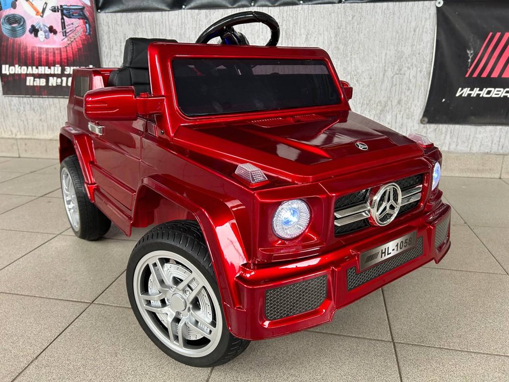 Детский электромобиль Baby Driver Mercedes-Benz арт. D111 (красный глянец) автокраска