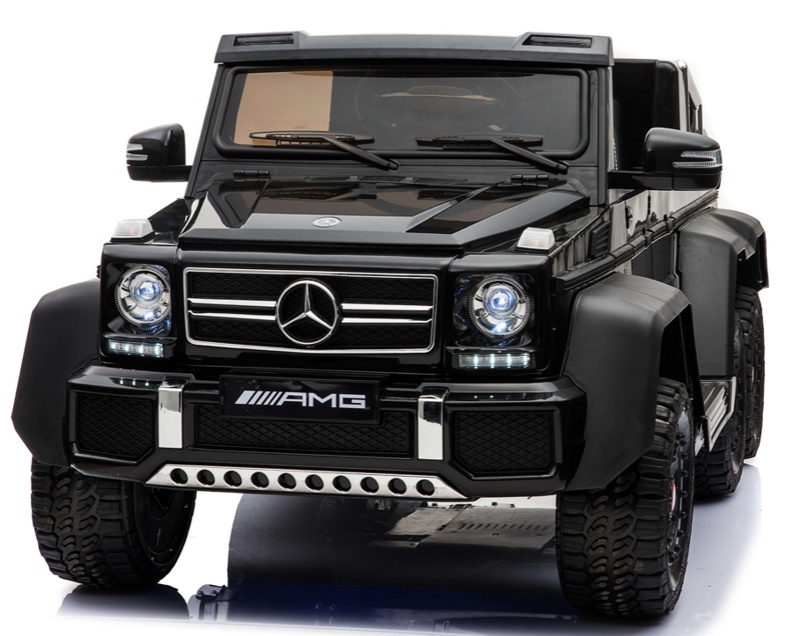 Детский электромобиль RiverToys Mercedes-Benz G63 AMG 4WD A006AA (черный) Лицензия, полноприводной, шестиколесный - фото2