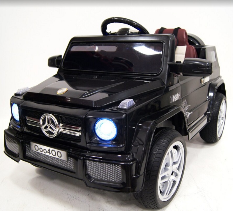 Детский электромобиль RiverToys Mercedes-Benz O004OO VIP (черный) - фото4