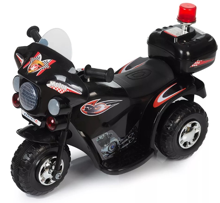 Детский электромобиль мотоцикл RiverToys Moto 998 (черный)