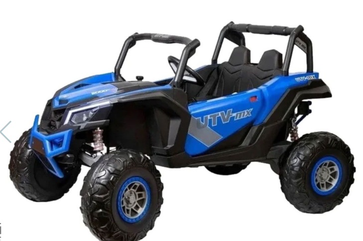 Детский электромобиль RiverToys H555HH (синий) Двухместный Buggy