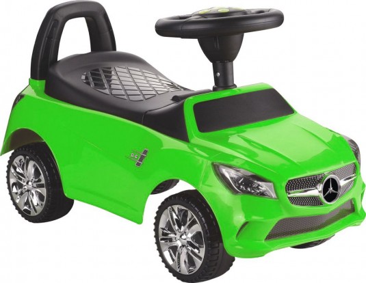 Детская машинка-каталка, толокар RiverToys Mercedes-Benz JY-Z01C (зеленый/черный)