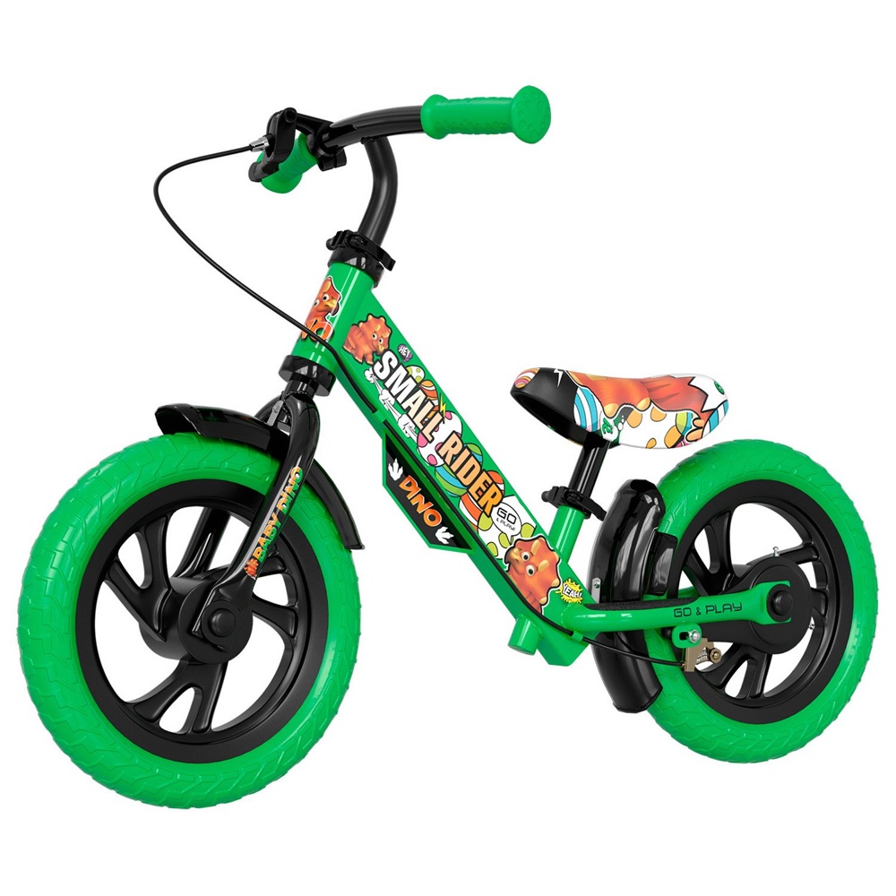 Детский беговел Small Rider Cartoons Deluxe EVA (зеленый) 2 тормоза