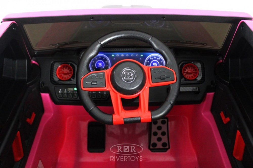 Детский электромобиль RiverToys Z777ZZ (розовый) Полный привод - фото2
