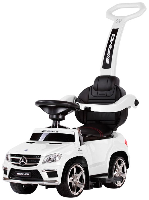 Детская машинка Каталка-качалка, толокар на аккумуляторе RiverToys Mercedes-Benz GL63 A888AA-H (белый/черный) Лицензия - фото2