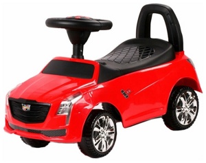 Детская машинка каталка RiverToys Cadillac JY-Z01D (красный/черный) - фото