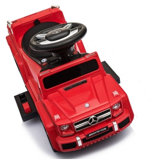 Детская машинка- Каталка RiverToys Mercedes-Benz A010AA-H (красный) шестиколесный - фото3