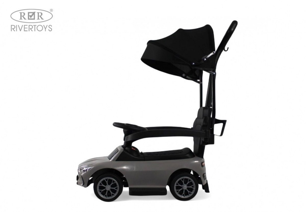 Детский толокар RiverToys Z005ZZ-M (серый) - фото2