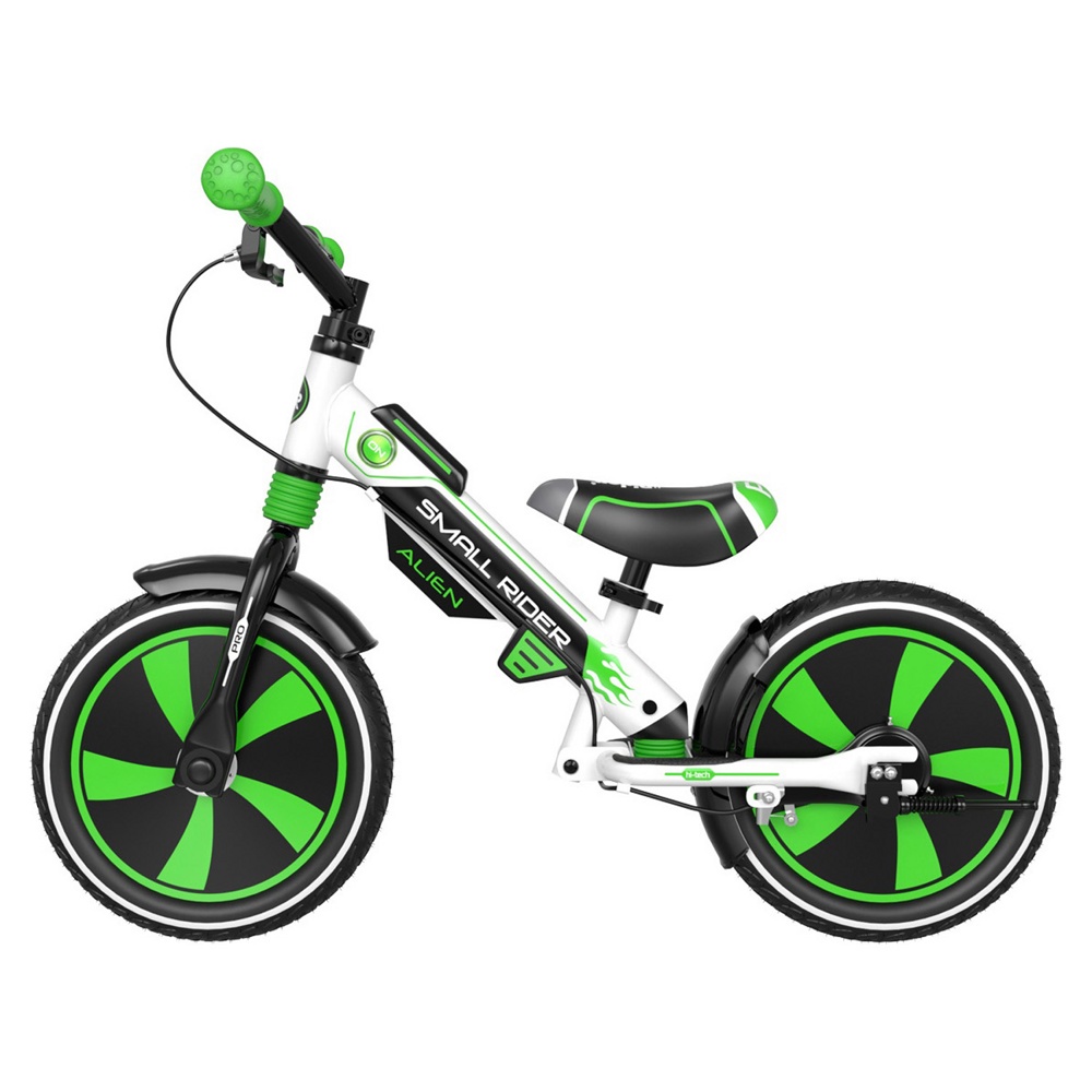 Детский беговел Small Rider Roadster Pro AIR (зеленый 2021) 2 тормоза 2 амортизатора - фото3