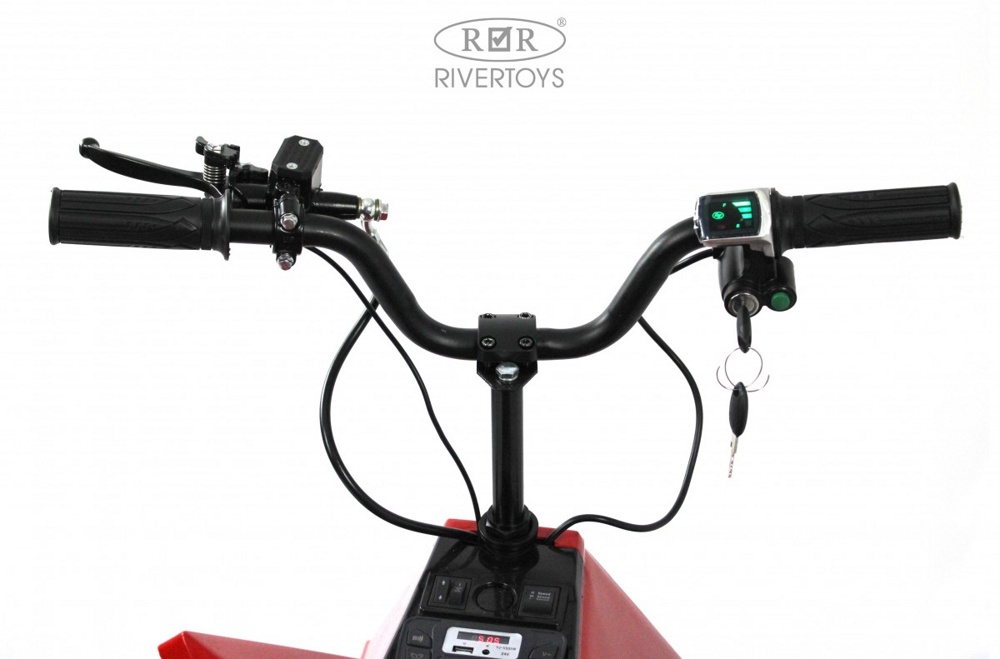 Детский электромобиль-квадроцикл RiverToys M009MM (красный) до 15 км/ч и с Сабвуфером - фото5
