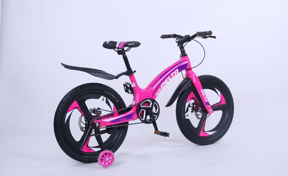 Детский велосипед Delta Prestige Maxx D 20 2022 (розовый, литые диски) магниевая рама, вилка и колеса - фото3