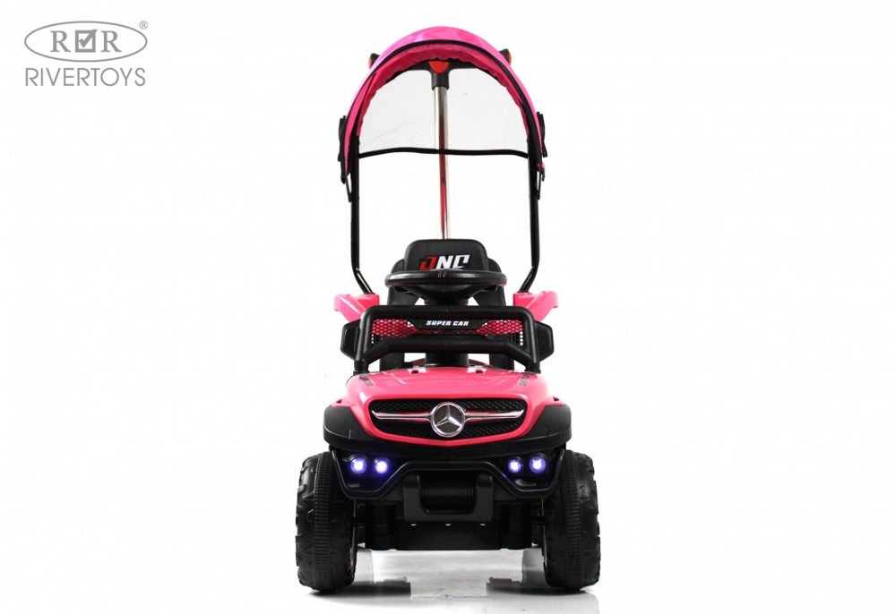 Детский электромобиль RiverToys G005GG (розовый) Mercedes - фото6