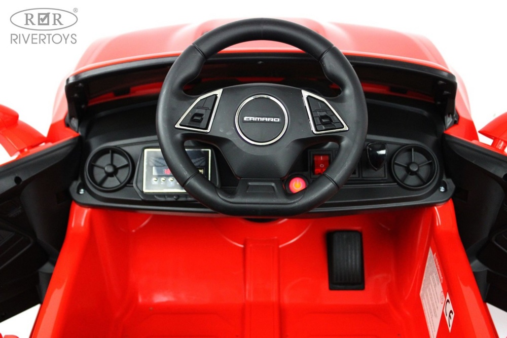 Детский электромобиль RiverToys Chevrolet Camaro 2SS HL558 (красный) Лицензия - фото4