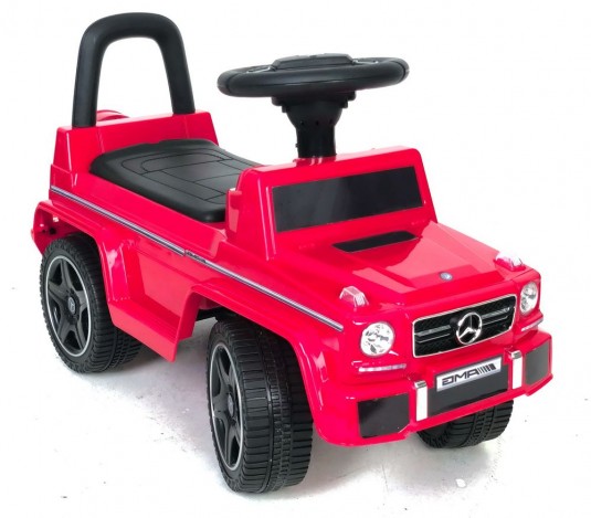 Детская машинка Каталка, толокар RiverToys Mercedes-Benz G63 JQ663 (красный/черный) Лицензия